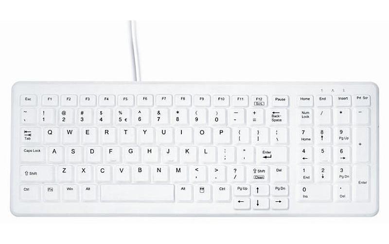 Active Key desinfizierbare Tastatur, weiss USB 2.4Ghz