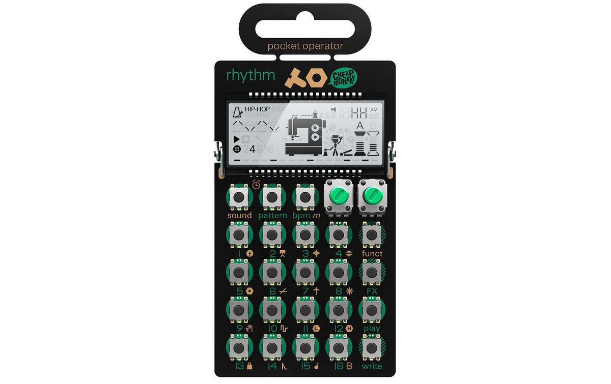 Teenage Engineering PO-12 RHYTHM Drum Synthesizer, 16 Step Sequencer
