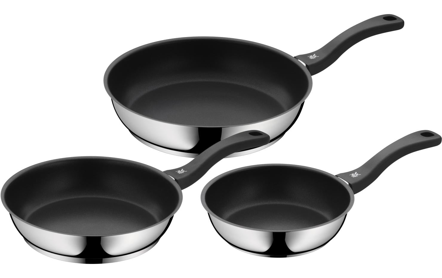 WMF Pfannen-Set Devil 3-teilig Edelstahl, PTFE-Beschichtung