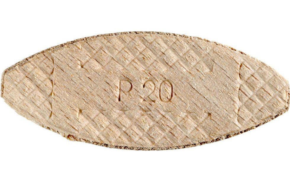 kwb Flachdübel 23xx4 mm, P20, 50 Stk. Holzverbinderplättchen, Buchenholz