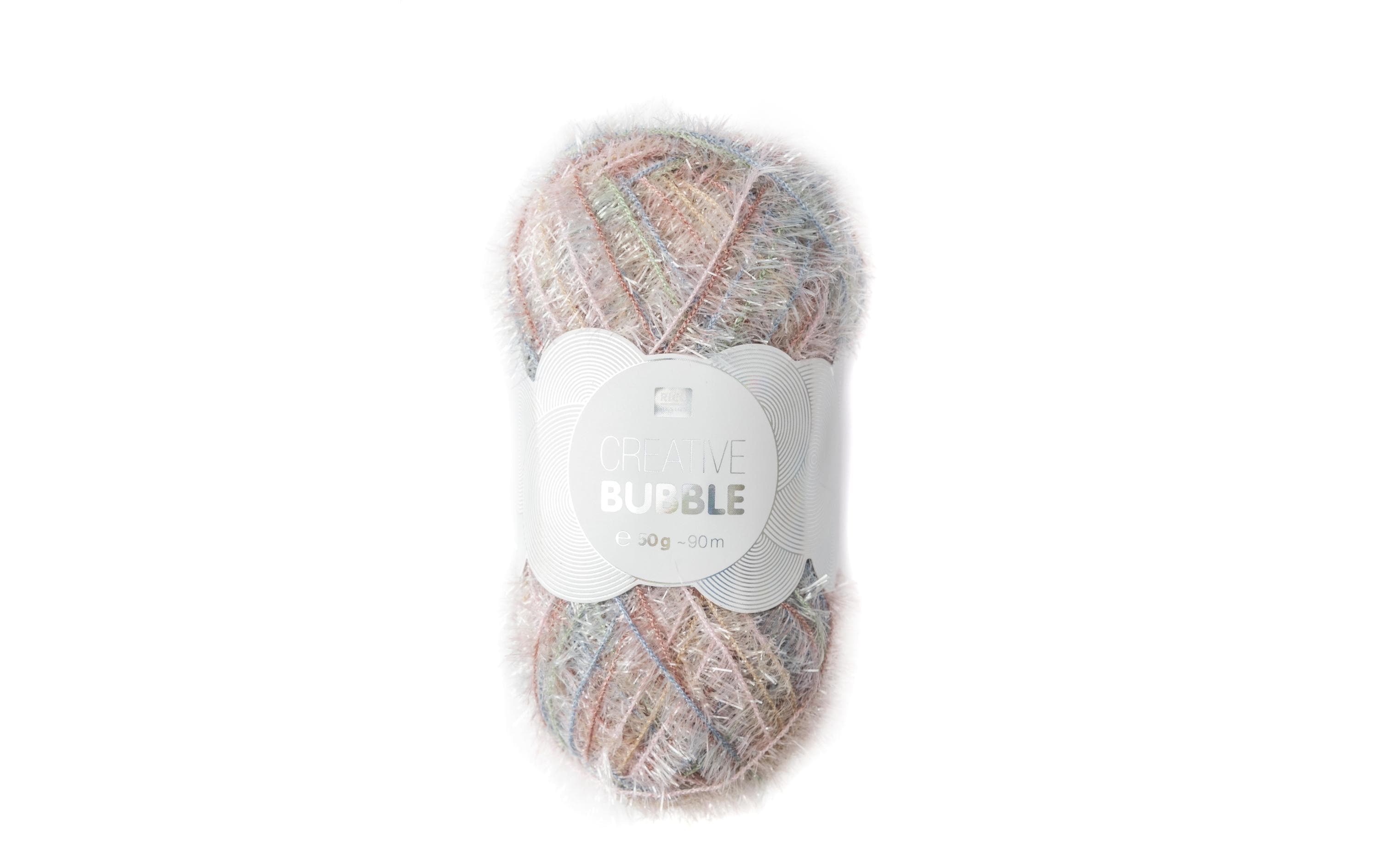 RICO Creative Bubble Print, rosa-patina 50 g, 90 m, 100 % PES