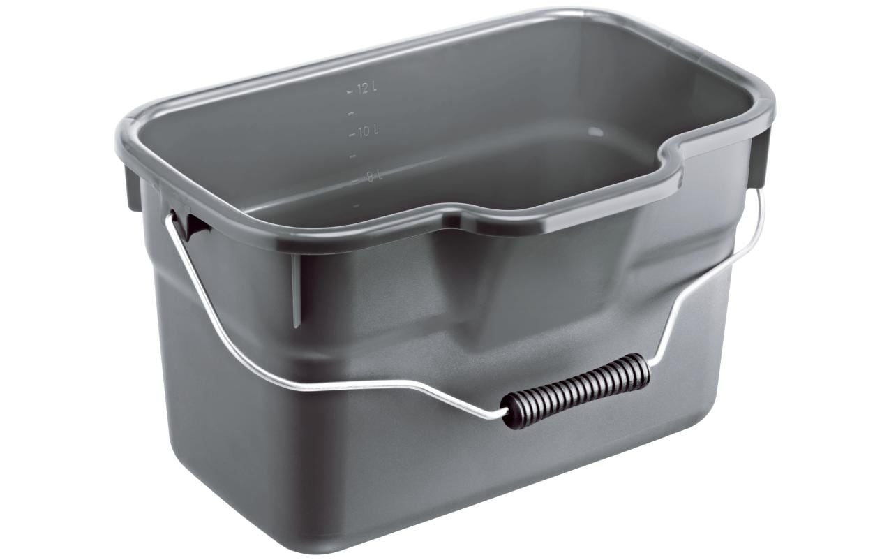 Rotho Eimer eckig Basic 12 Liter anthrazit 380x260x230 mm
