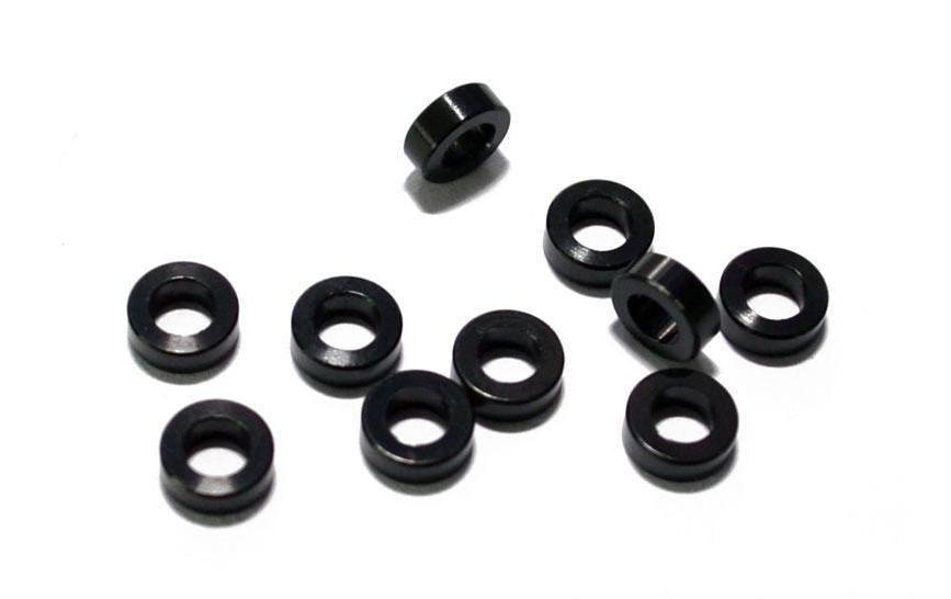 RC4WD Spacers M3 2mm, Schwarz, 10 Stück,