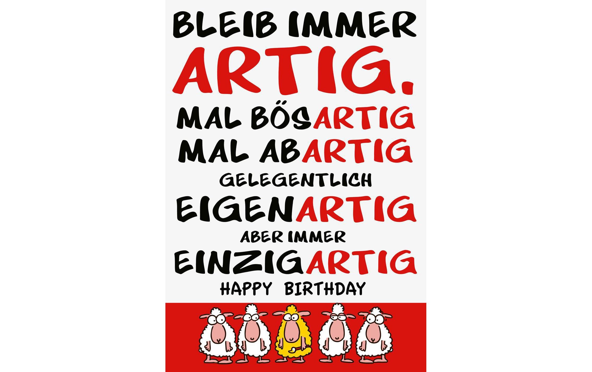 ABC Karte Giganto Geburtstag Humor, A4