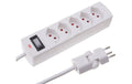 Max Hauri Steckdosenleiste Safety-Line 5xT13, weiss, mit Reset-Schalter