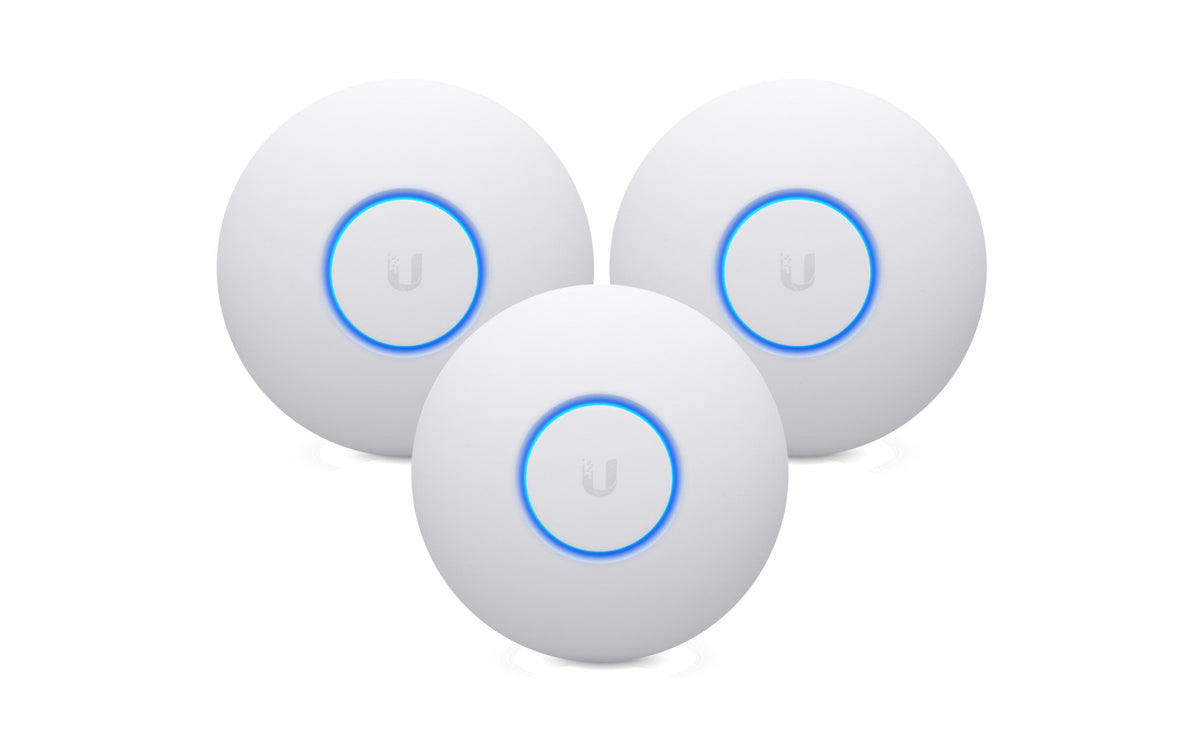 Ubiquiti UAP-NANOHD-3,Unifi Decken AP,3-Set ohne Injector,1733Mbps 5Ghz, 300Mbps 2.4Ghz