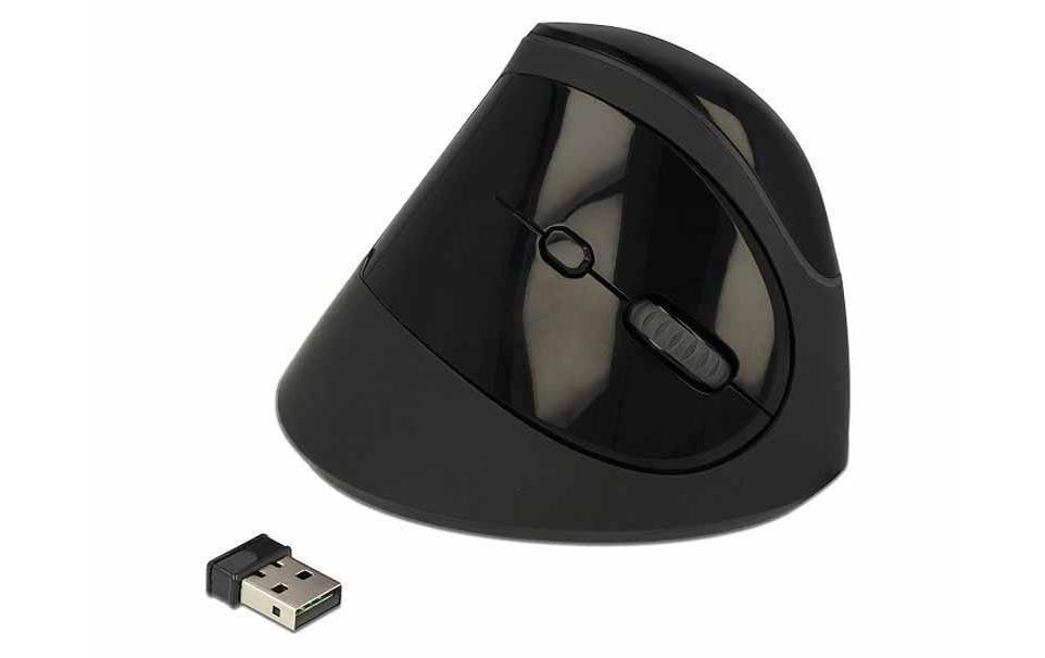 Delock 12599 Ergonomische USB Maus vertikal, kabellos