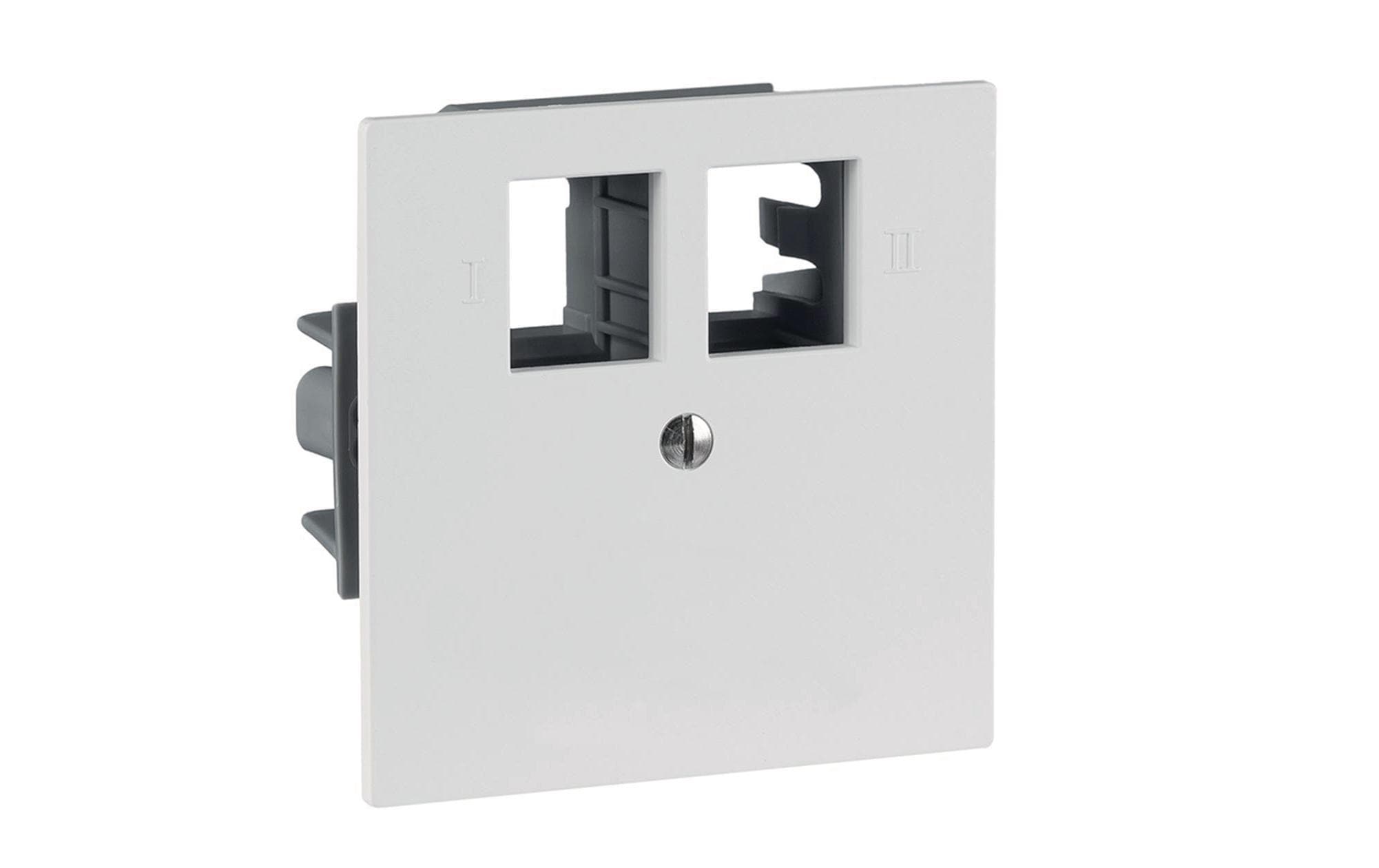 R + M Anschlussdose 60x60 Cat 6A 2x RJ45 weiss