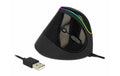 Delock 12597 Ergonomische USB Maus vertikal, RGB Beleuchtung