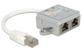 Delock RJ45 LAN-Anschlussverdoppler RJ45-Stecker auf 2x RJ45-Buchse, 100Mbps