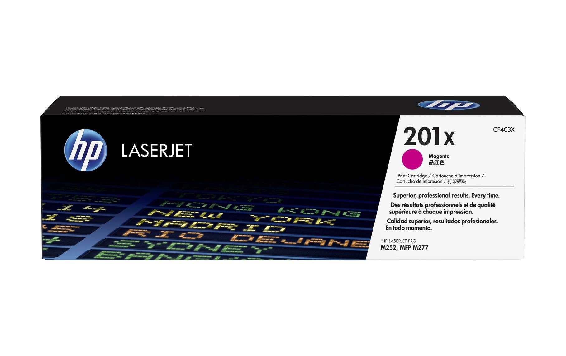 HP Toner 201X - Magenta (CF403X) Seitenkapazität ~ 2'300 Seiten