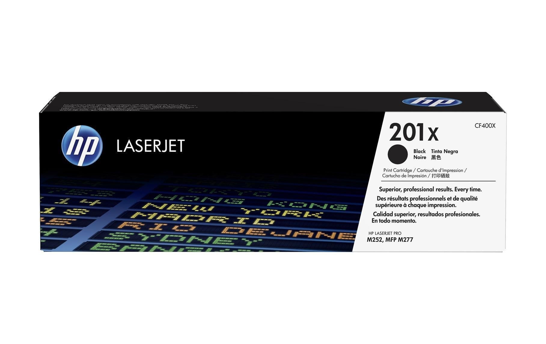 HP Toner 201X - Black (CF400X) Seitenkapazität ~ 2'800 Seiten
