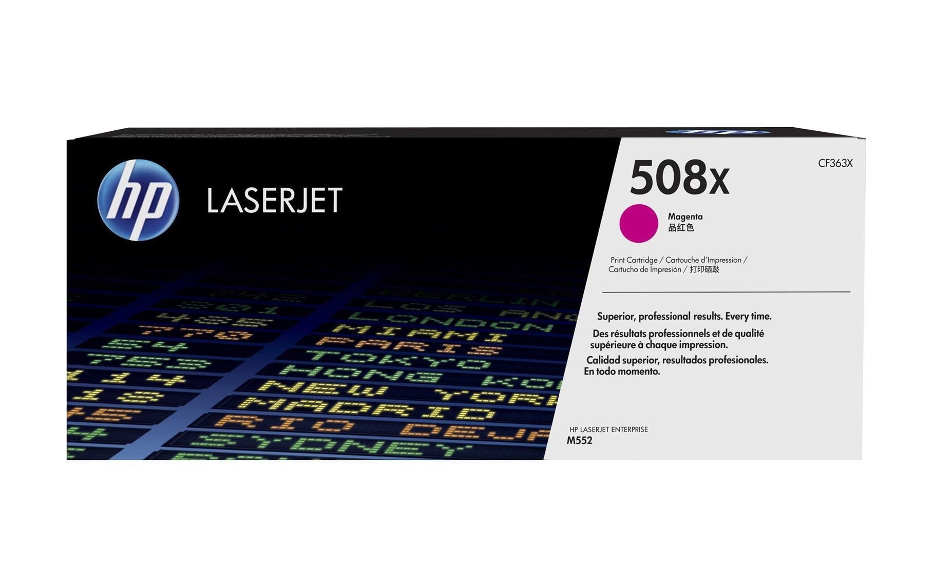 HP Toner 508X - Magenta (CF363X) Seitenkapazität ~ 9'500 Seiten