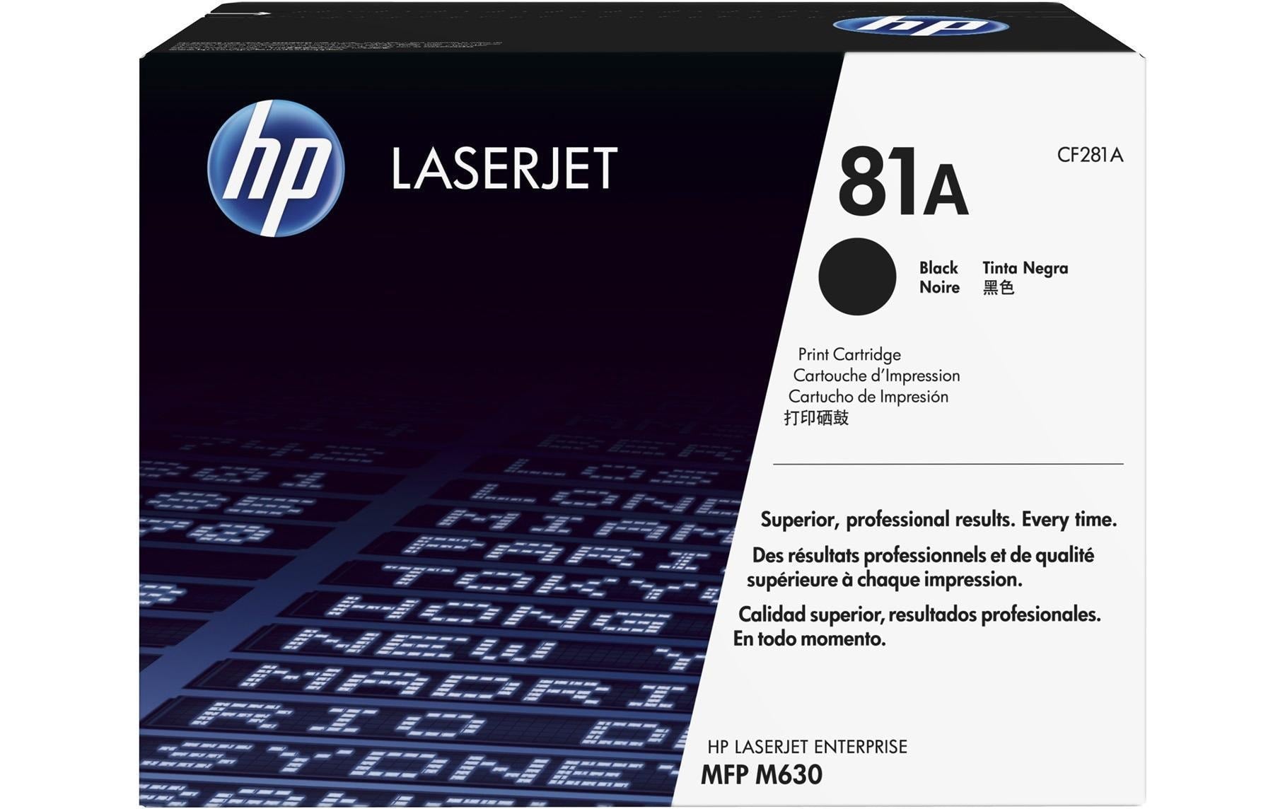 HP Toner 81A - Black (CF281A) Seitenkapazität ~ 10'500 Seiten