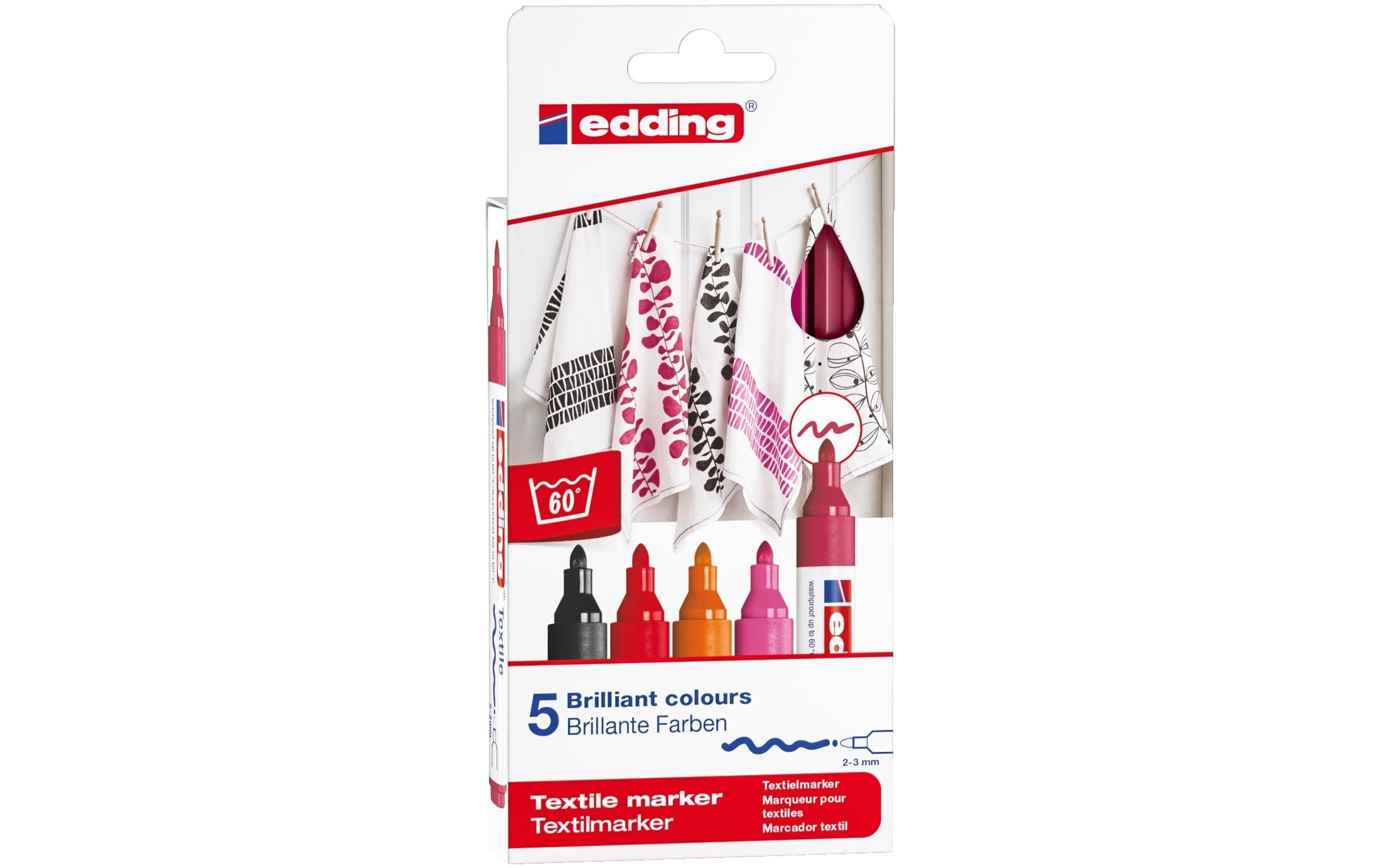 Edding Textilmarker 4500 E-5 Warm Col assortiert
