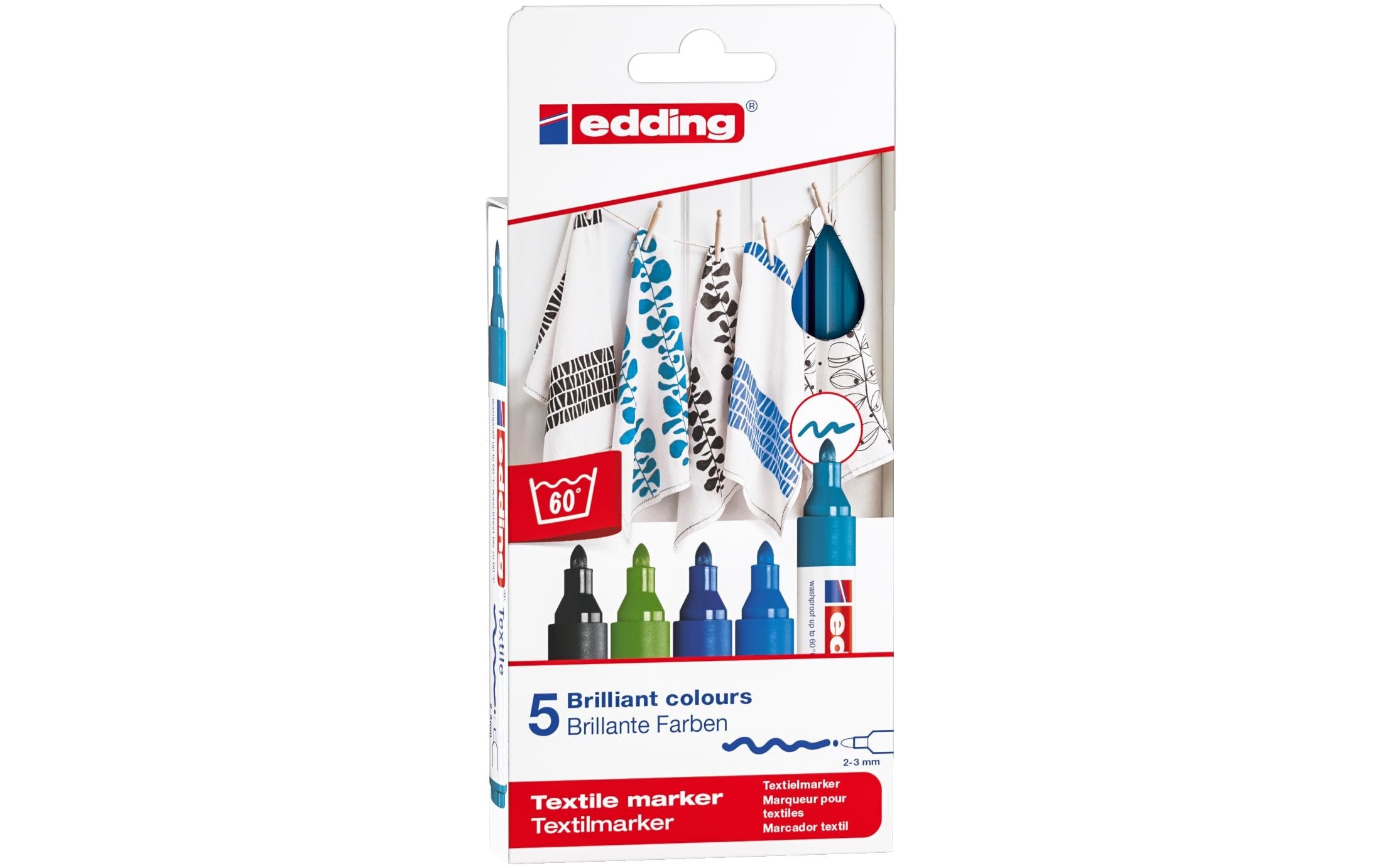 Edding Textilmarker 4500 E-5 Cool Col assortiert