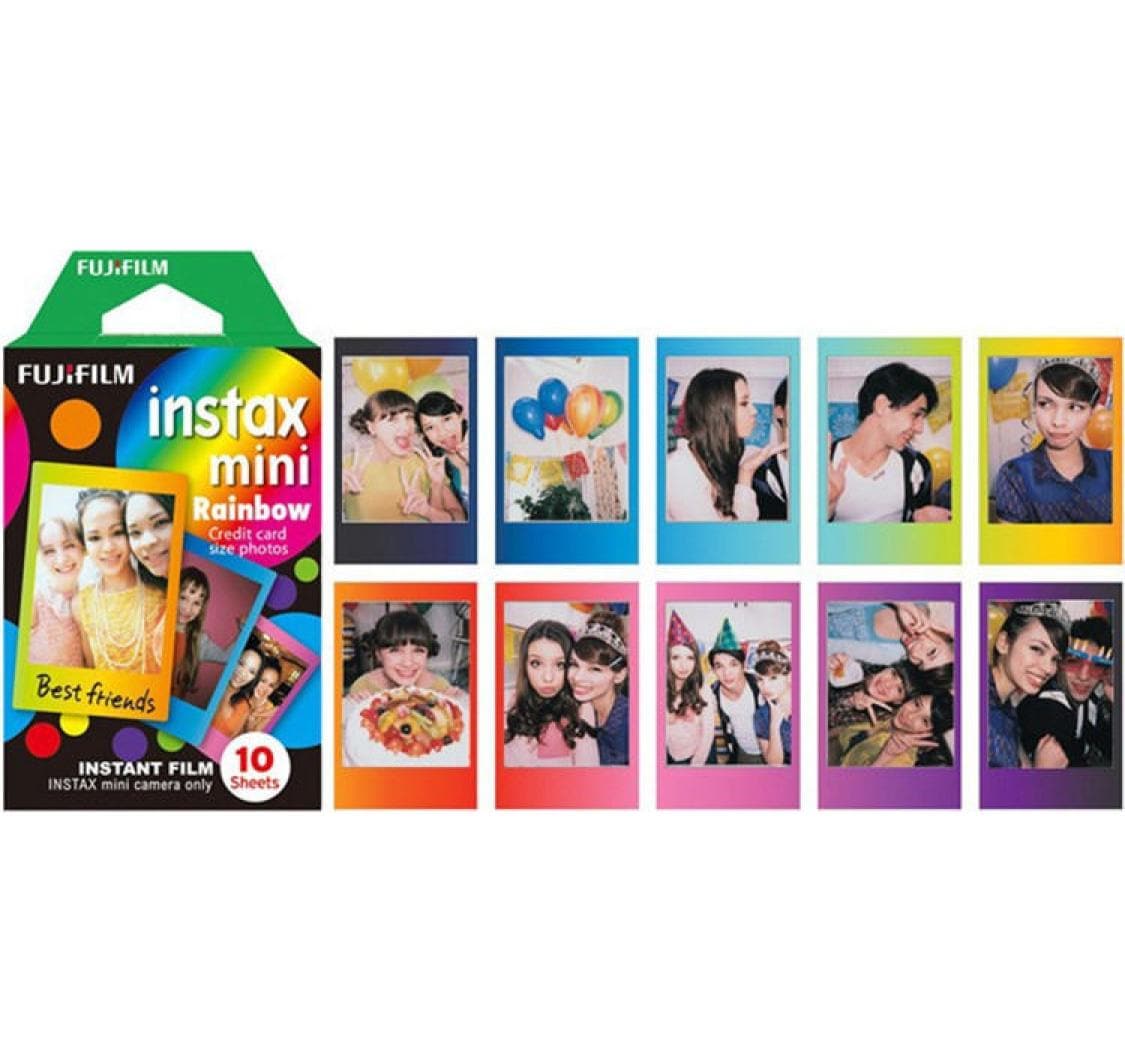 Fujifilm Instax Mini 10 Blatt rainbow zu Instax Mini 90 Neo classic / Mini 8