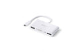 PureLink Premium Multiport Adapter USB-C Ausgänge: HDMI/DVI/DP, 10cm, Weiss