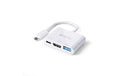 PureLink Premium Adapter USB-C - Multiport Ausgänge: USB-C/HDMI/USB-A, 10cm, Weiss