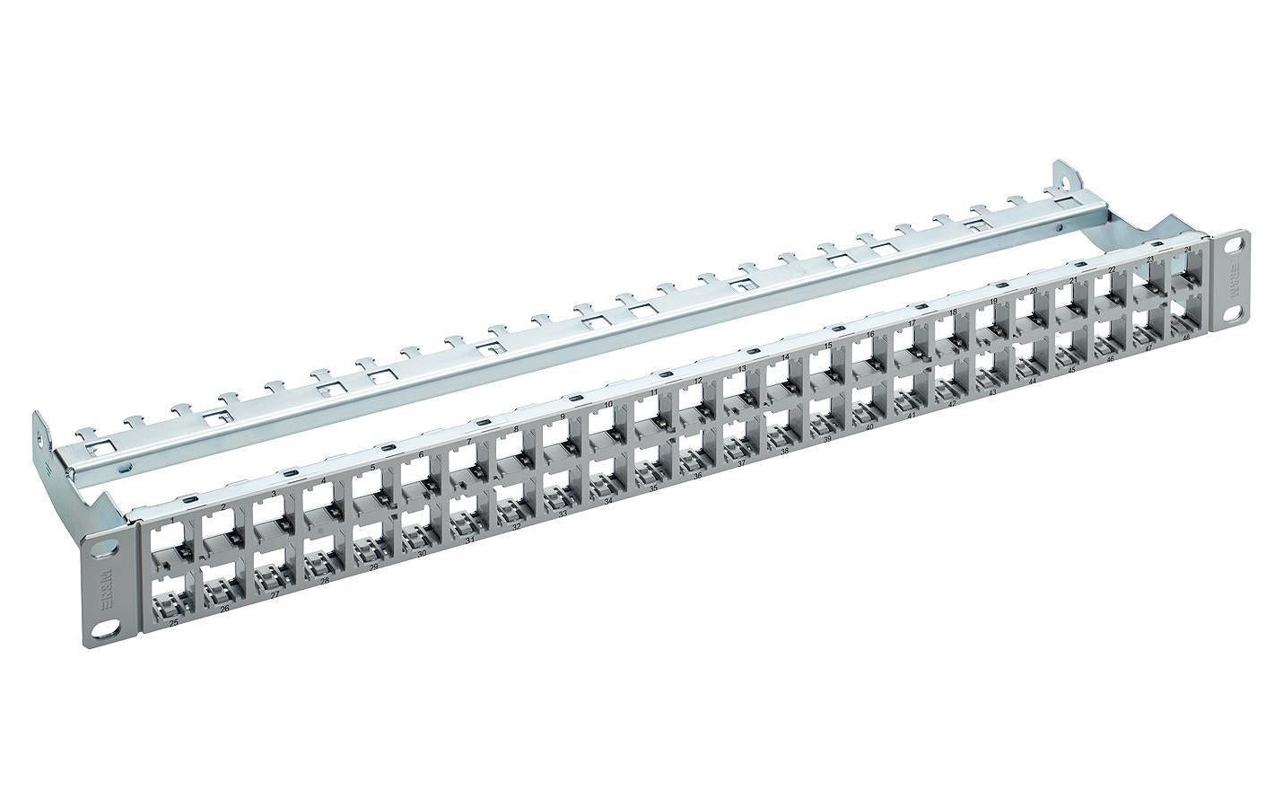 R + M Rangierfeld 48 Port Cat 6A ungeschirmt 1 HE