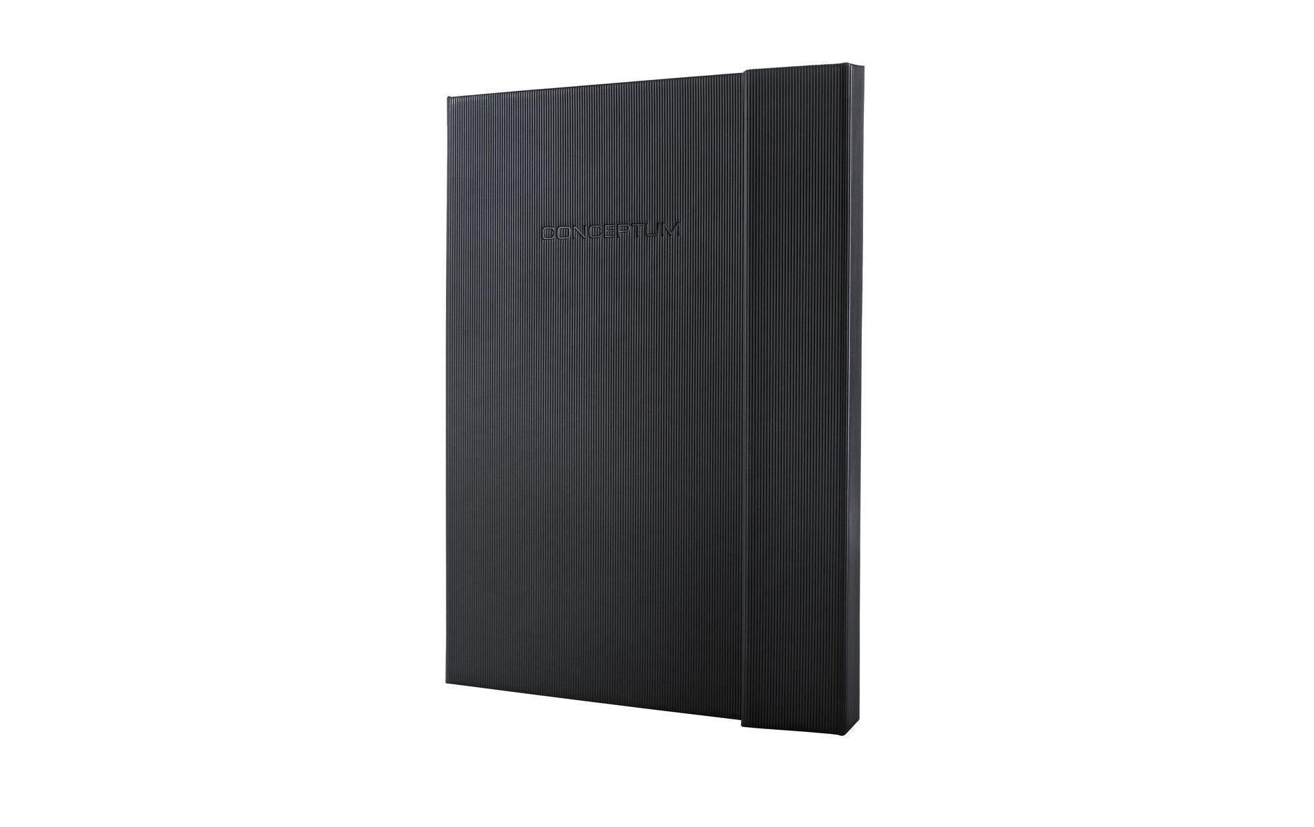 Sigel Conceptum Notizbuch A4 194 Blatt kariert, schwarz