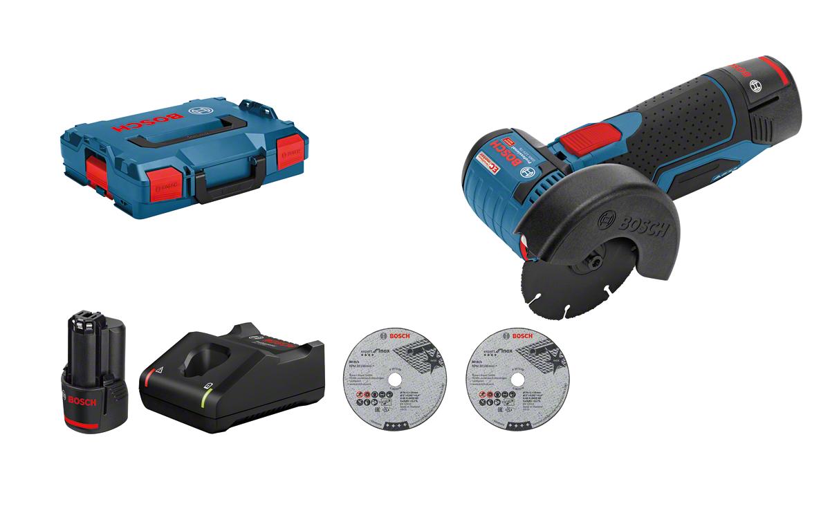 BOSCH Professional GWS 12V-76 V-EC Kit Winkelschleifer mit Akku