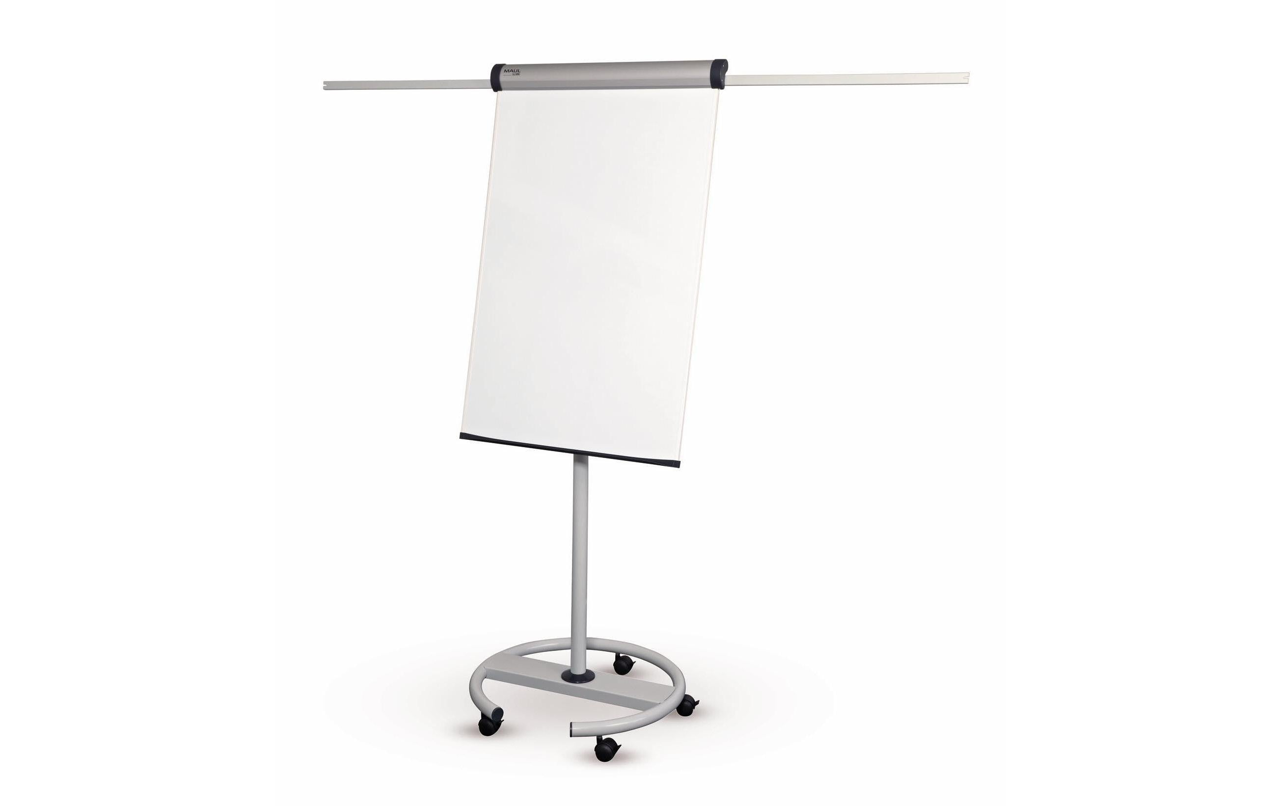 MAUL Flipchart MAULsolid rundfuss grau mit 2 Papierhaltern