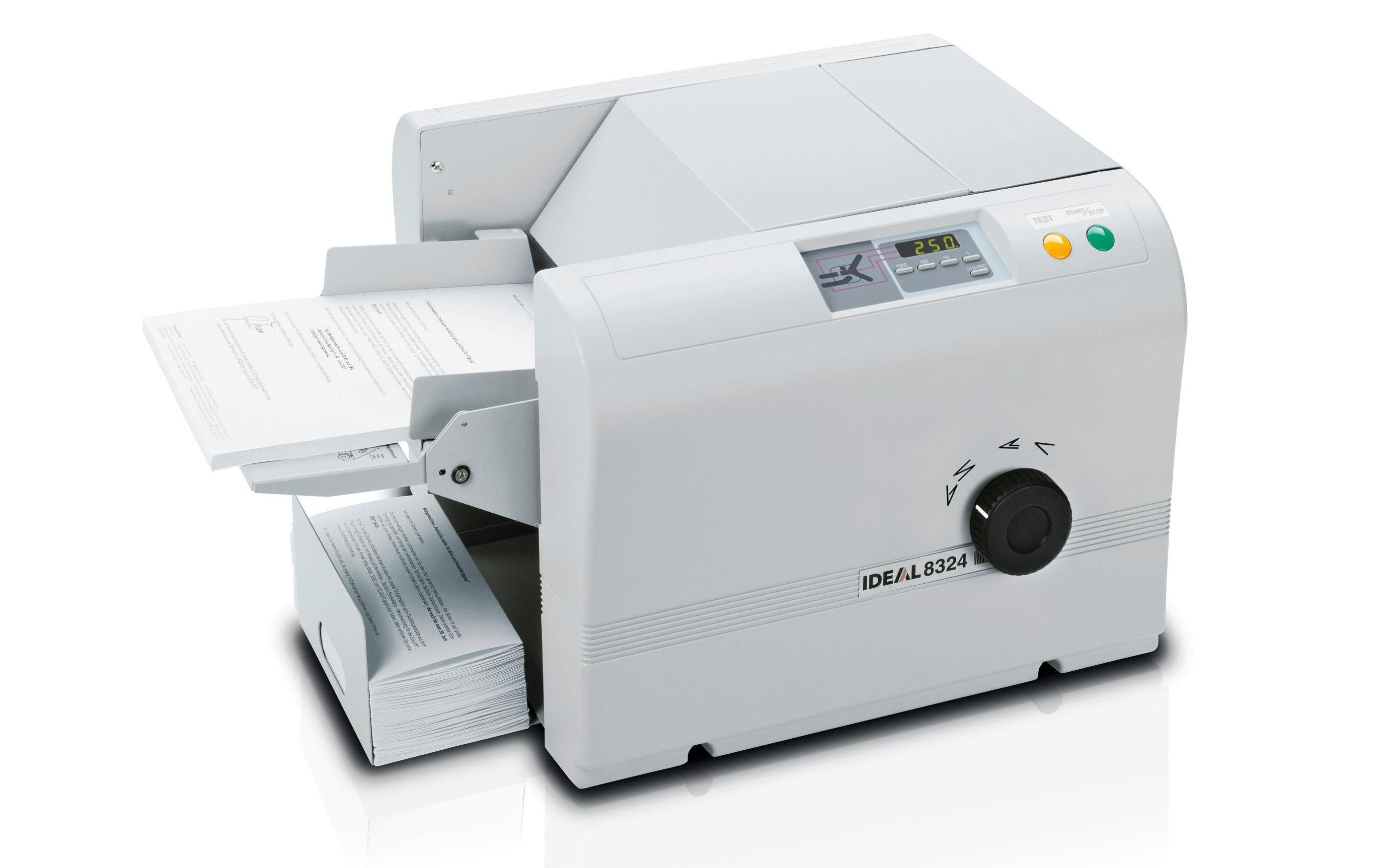 IDEAL Falzmaschine 8324 4 Falzarten, 7000 Blatt pro Stunde