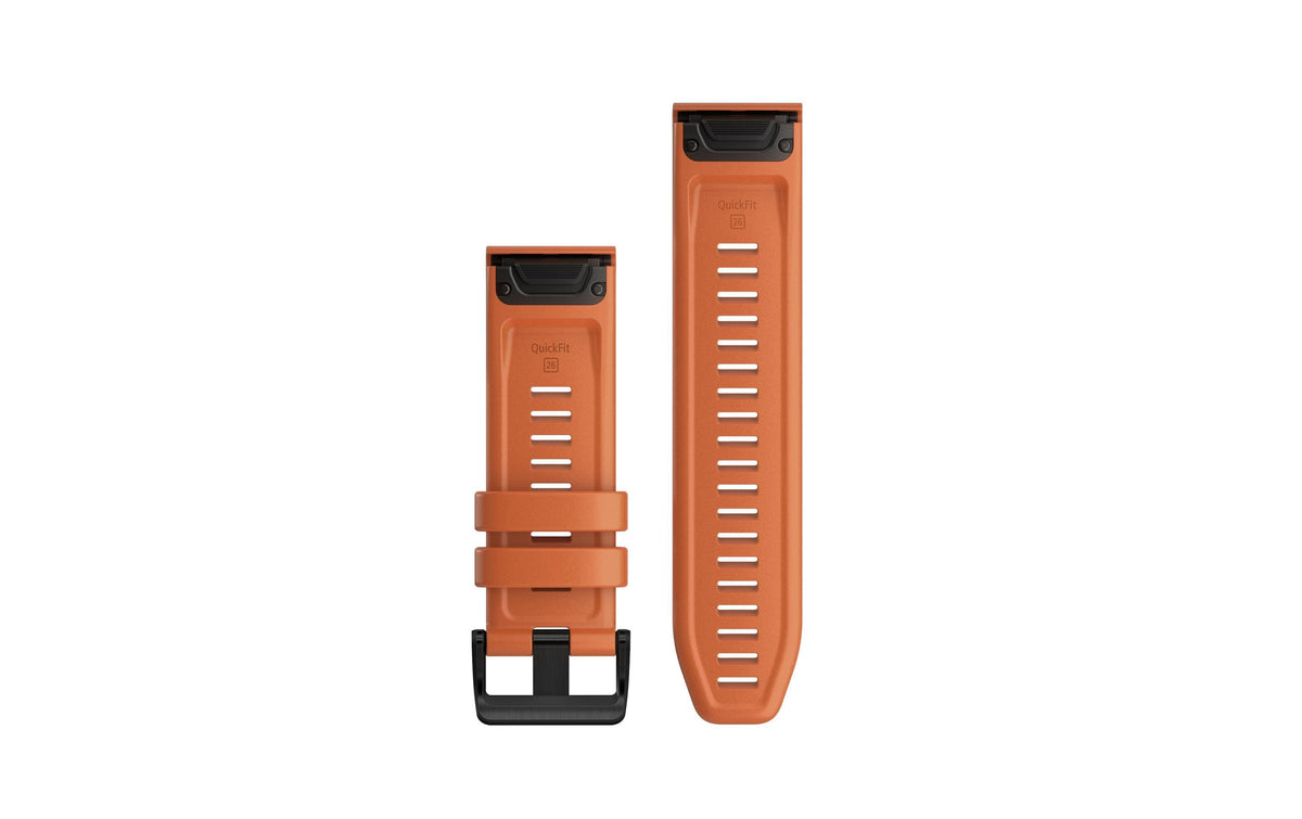 Garmin fenix 6X 26mm QuickFit Ember Orange Silicone Band