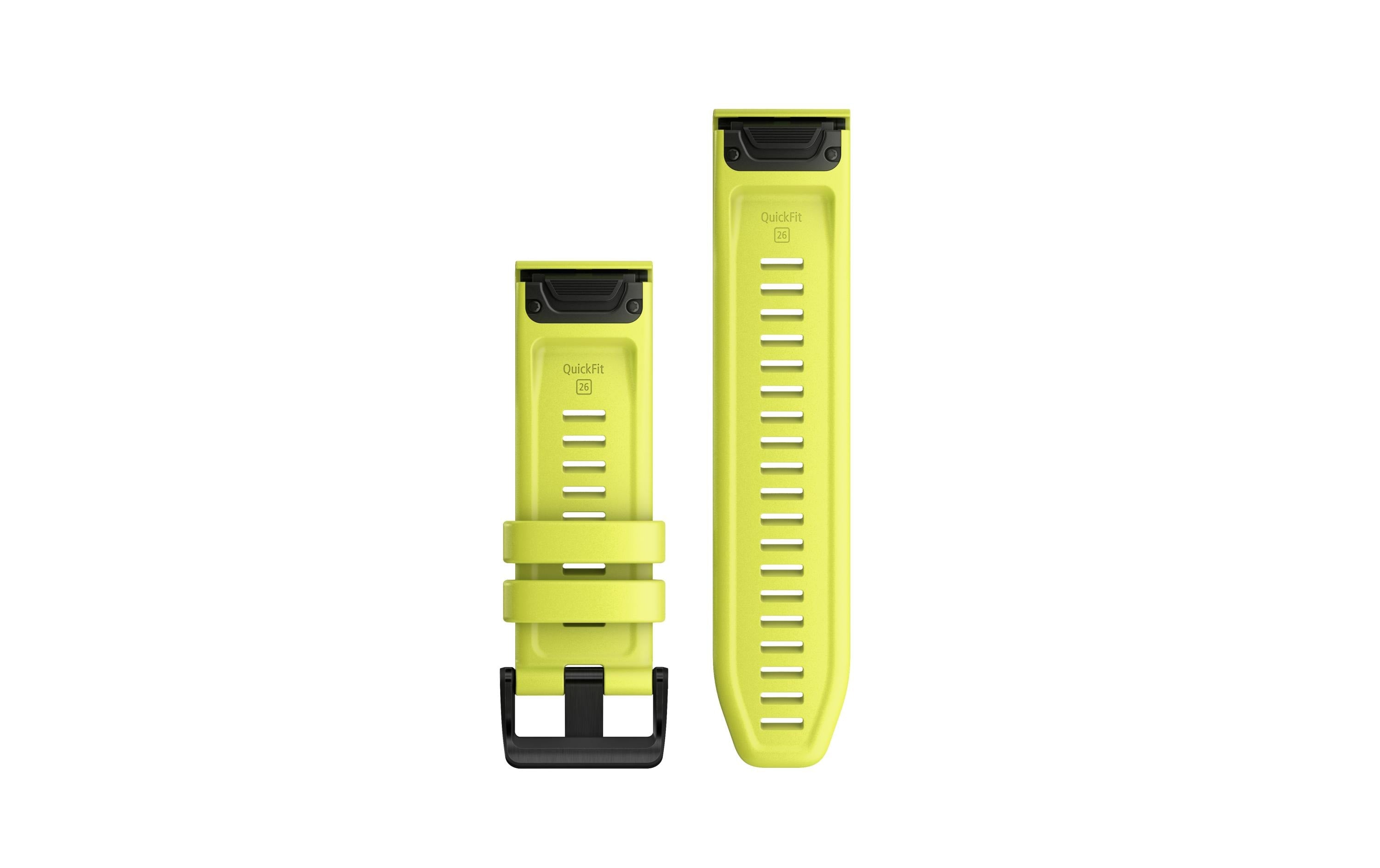 Garmin fenix 6X 26mm QuickFit Amp Yellow Silicone Band