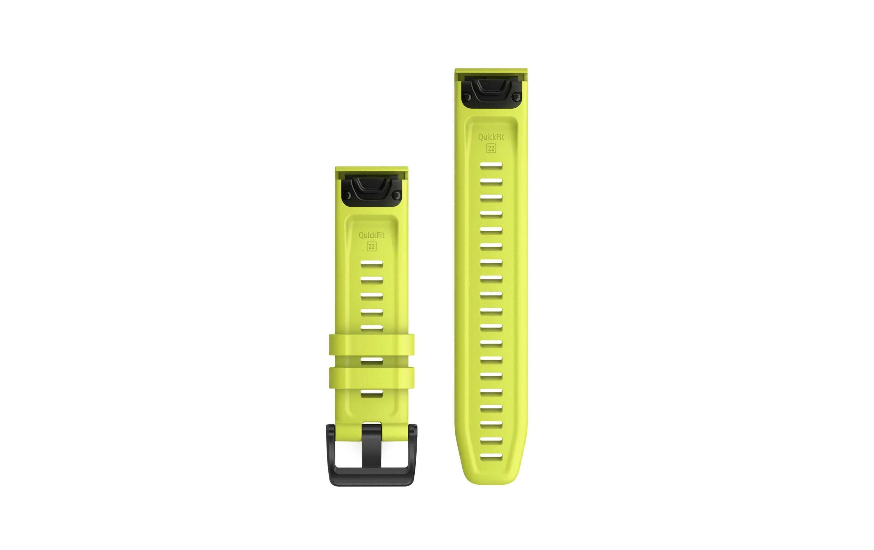 Garmin fenix 6 22mm QuickFit Amp Yellow Silicone Band