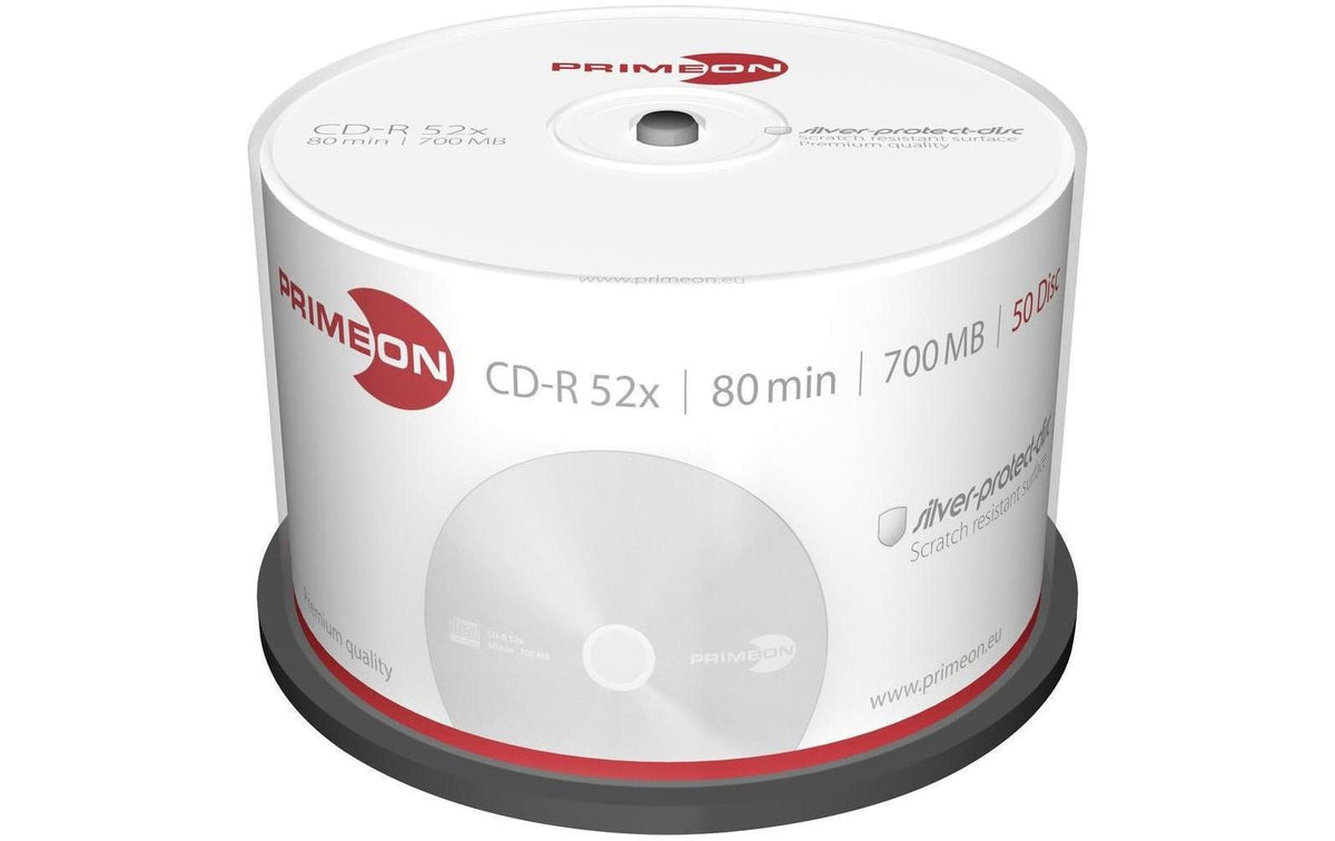 Primeon CD-R 700MB  50er Spindel bis 52-fach, nicht bedruckbar