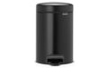 Brabantia NewIcon Treteimer 3 Liter Matt Black, Inhalt 3 Liter