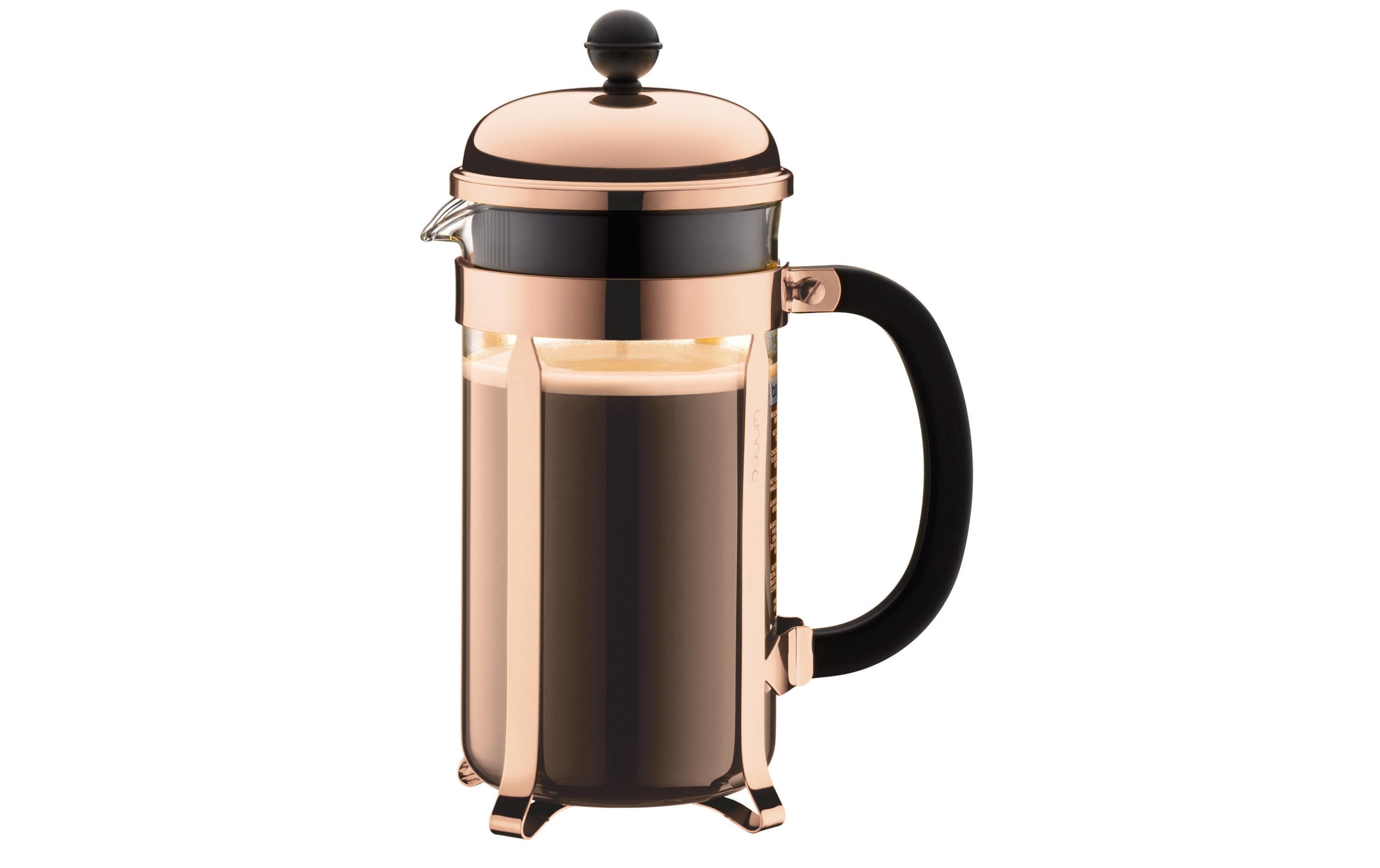 Bodum Chambord Kaffeebereiter kupfer, Fassungsvermögen 1.0 Liter
