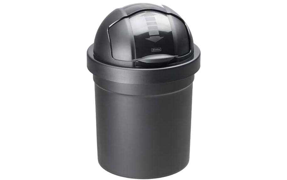 Rotho Abfalleimer Roll Bob 10 Liter schwarz 265x265x395 mm
