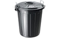 Rotho Universal Tonne Basic schwarz 25 Liter, 370x360x415 mm