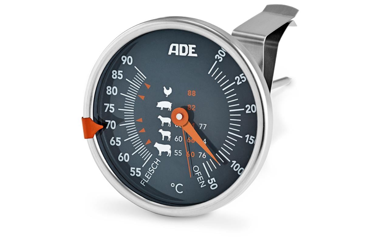 ADE Bratenthermometer BBQ Mechanisch, Edelstahl