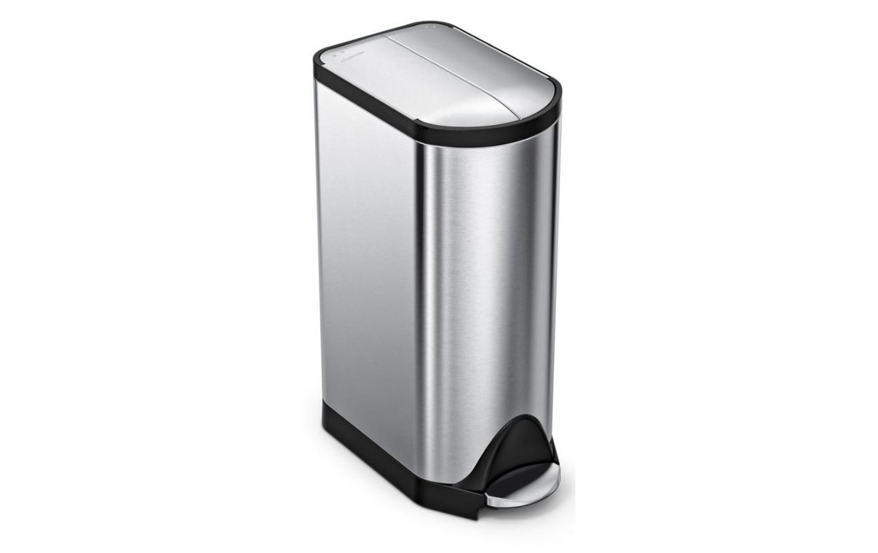 Simplehuman Schmetterling Treteimer 30L FAS gebürsteter Edelstahl