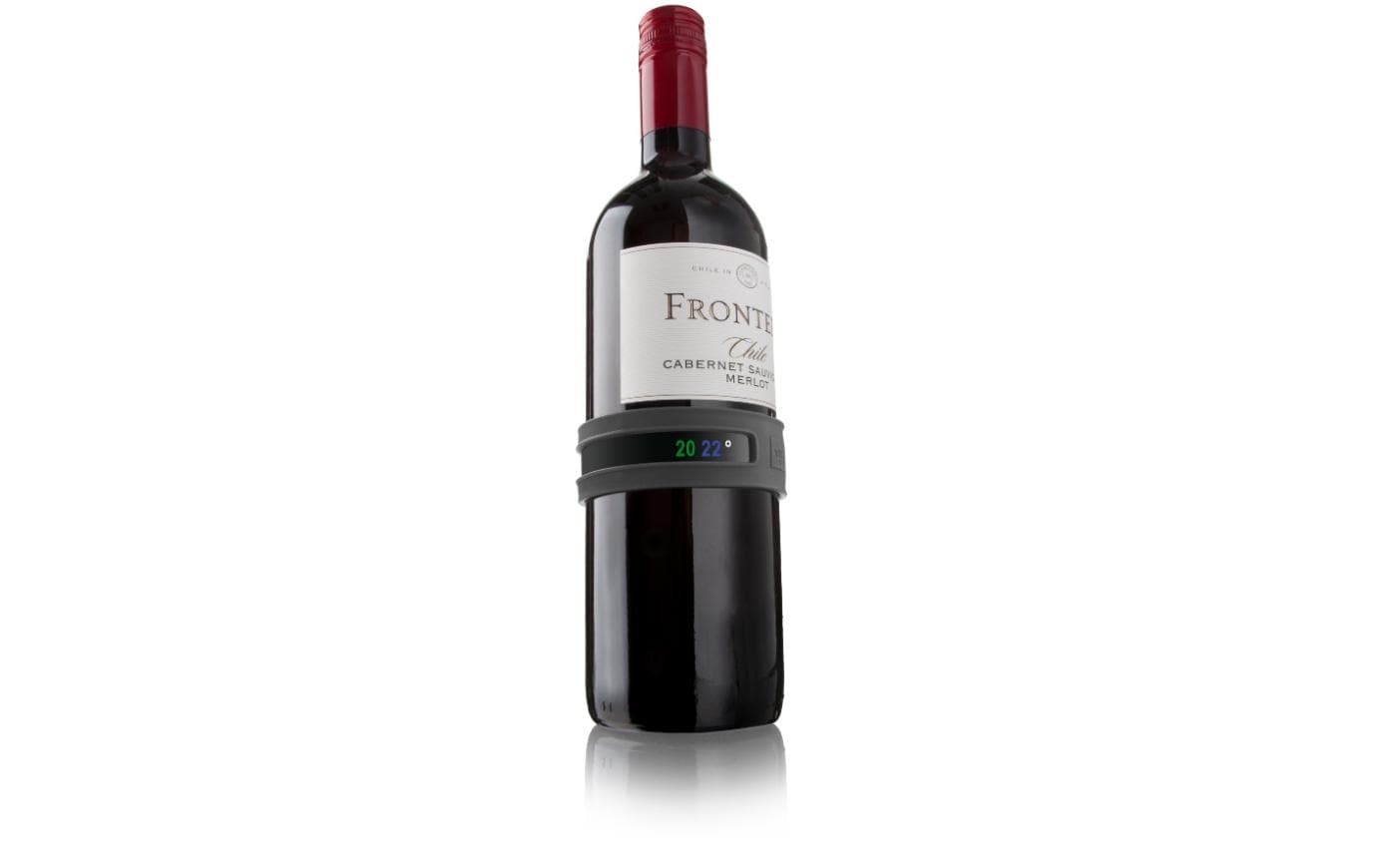 Vacu Vin Wine Snap Thermometer schwarz