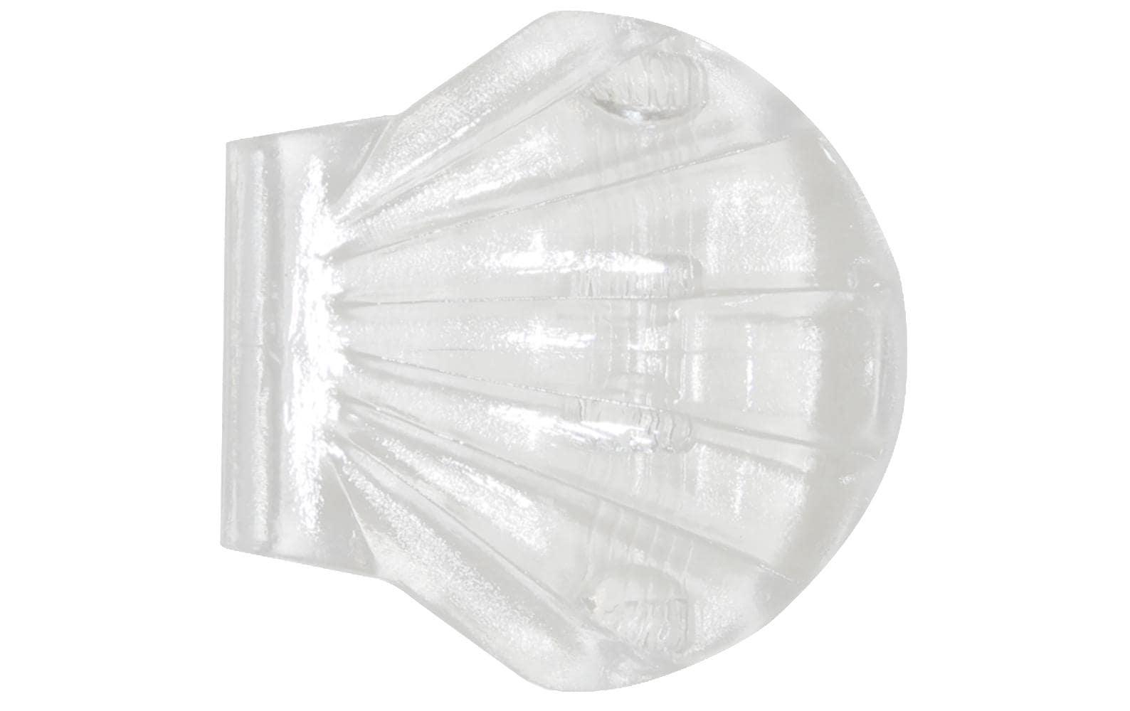 spirella Wandfixierung für Duschvorhang 2er Set, transparent, Kunststoff,5.6x5.6 cm