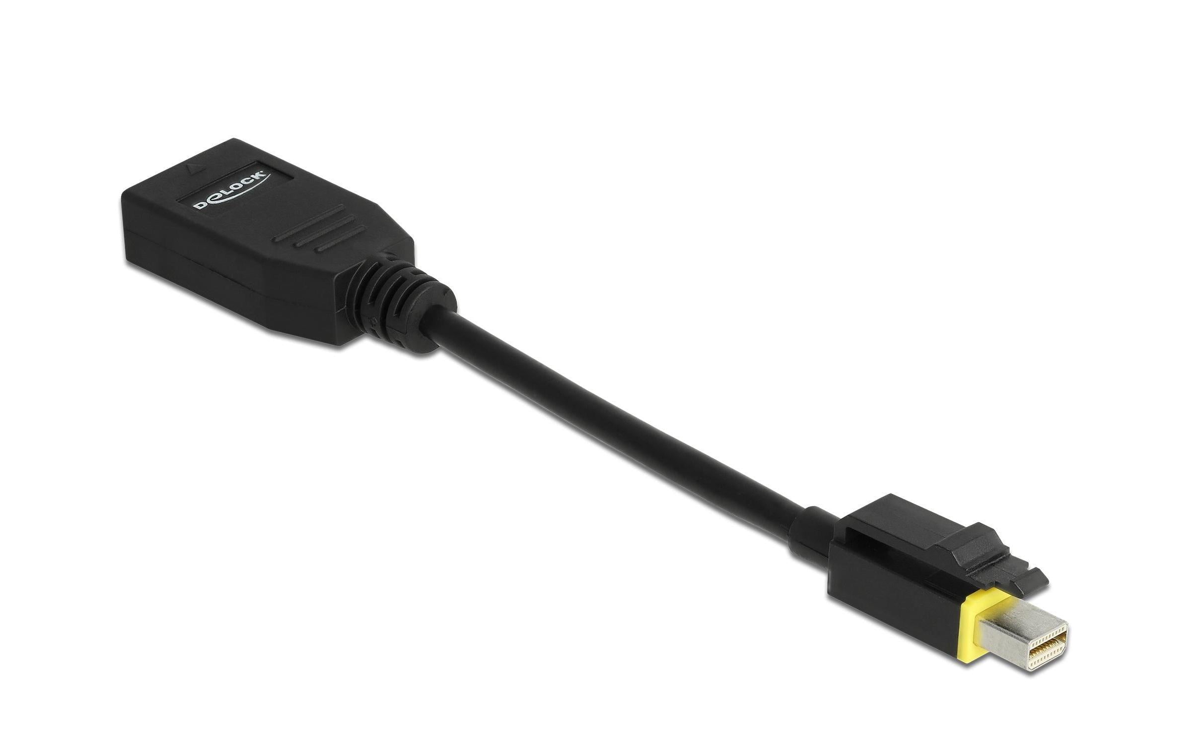 Delock Adapter Mini-Displayport-Displayport 7680 x 4320 @ 60 Hz, mit Einrastfunktion