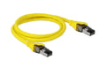 Delock Patchkabel: S/FTP, 1m, Gelb Cat.8.1, LS0H, 7.5mm, 40 Gbps
