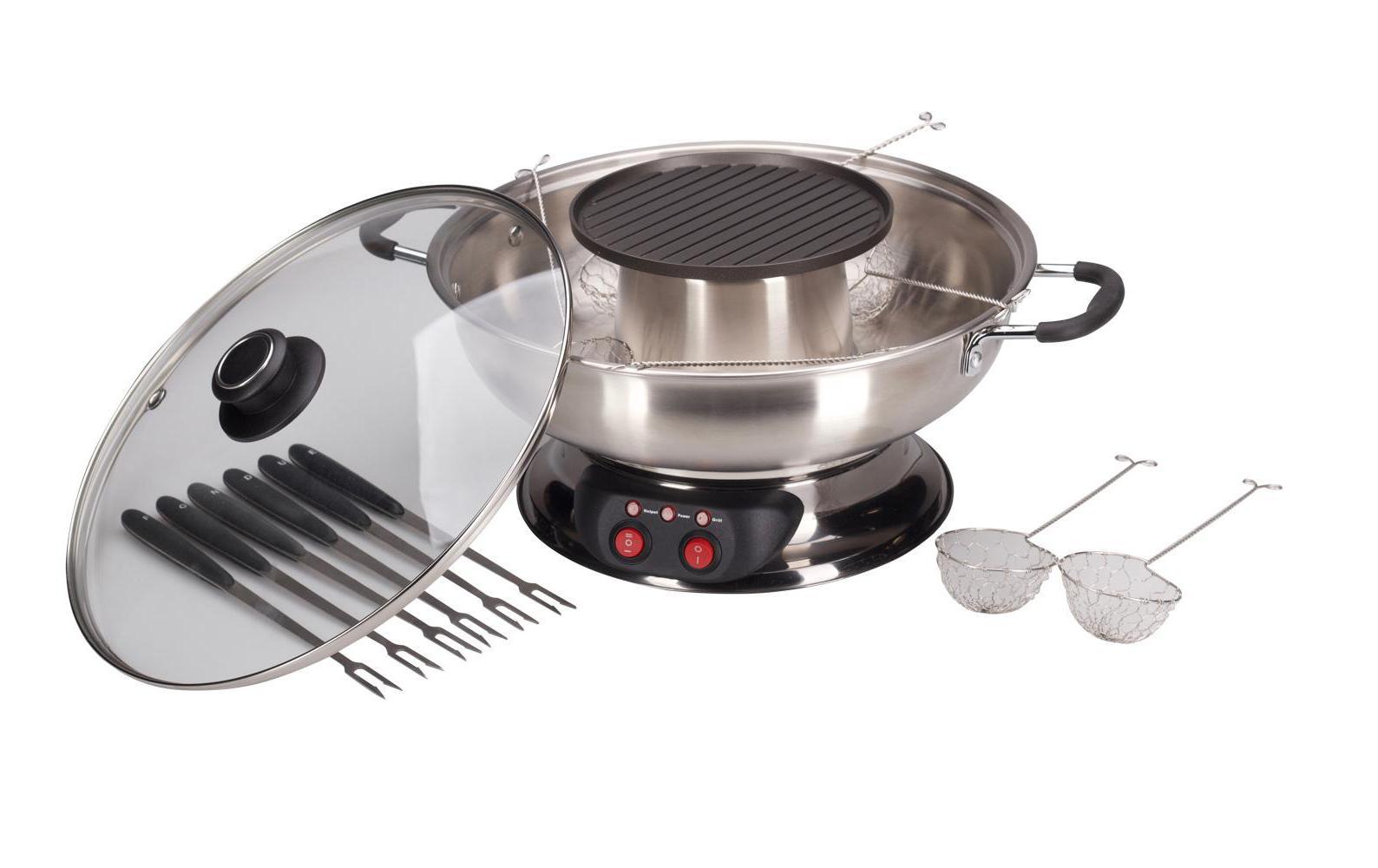 Nouvel Fleischfondue Gourmet Pot 16 teilig, 1350 W