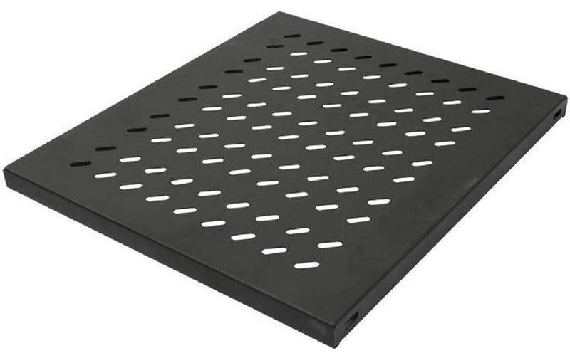 19" WIREWIN  1HE Fachboden, festeinbau, Tiefe 700mm, schwarz