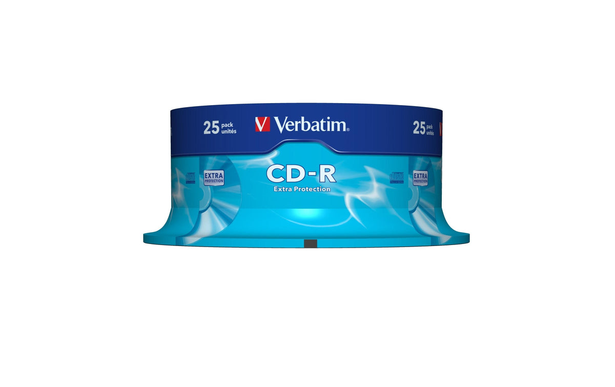 Verbatim CD-R 52x 80Min/700MB 25-Spindel Bis 52-fach, n.bedruckbar / mit Logo