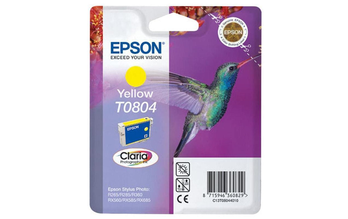 Tinte Epson C13T080440 gelb, 7.4ml zu Stylus Photo R265/R360/RX560/P50