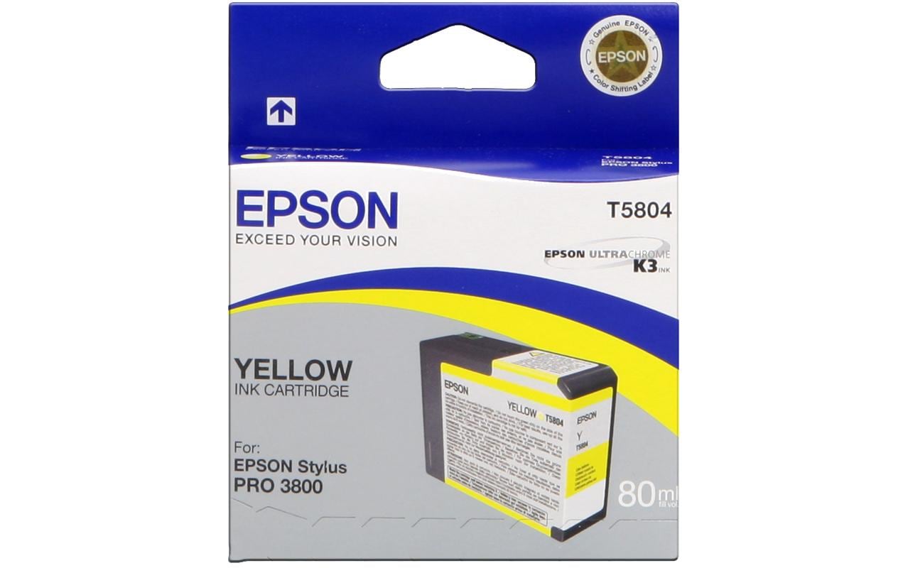 Tinte Epson C13T580400 yellow, 80ml zu Stylus Pro 3800