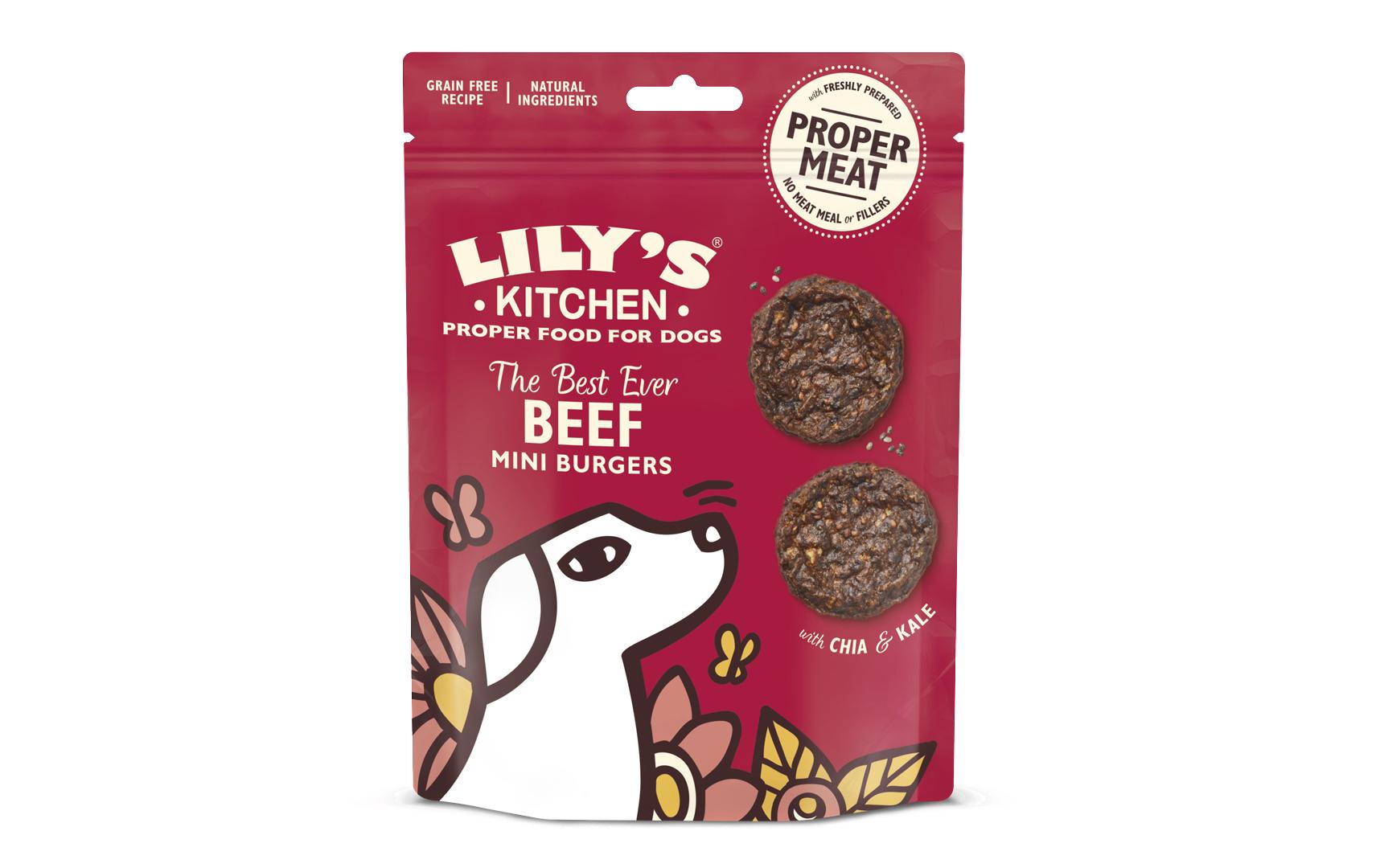 Lilys Kitchen Canine Beef Mini Burgers 70g