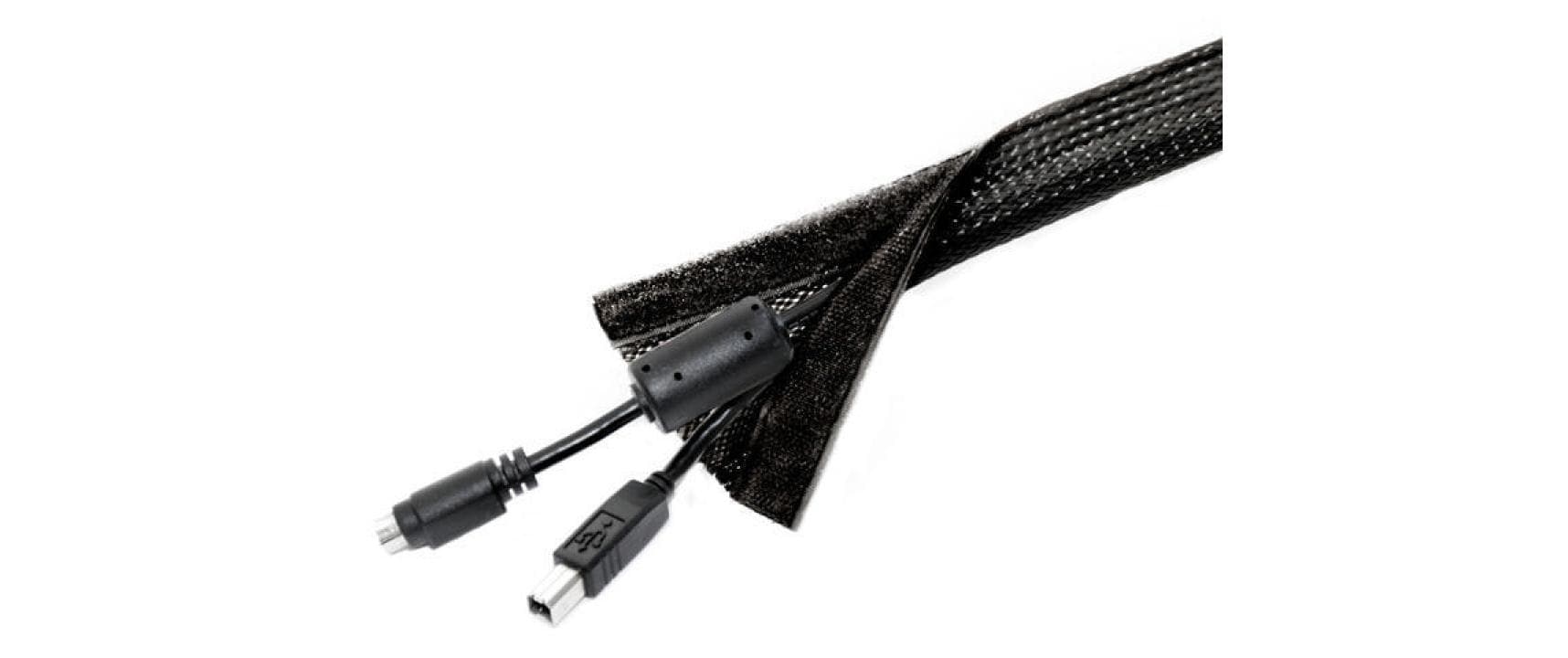 M Universal Cable Sock Velcro Black 2m M Universal Cable Sock Velcro Black 2m
