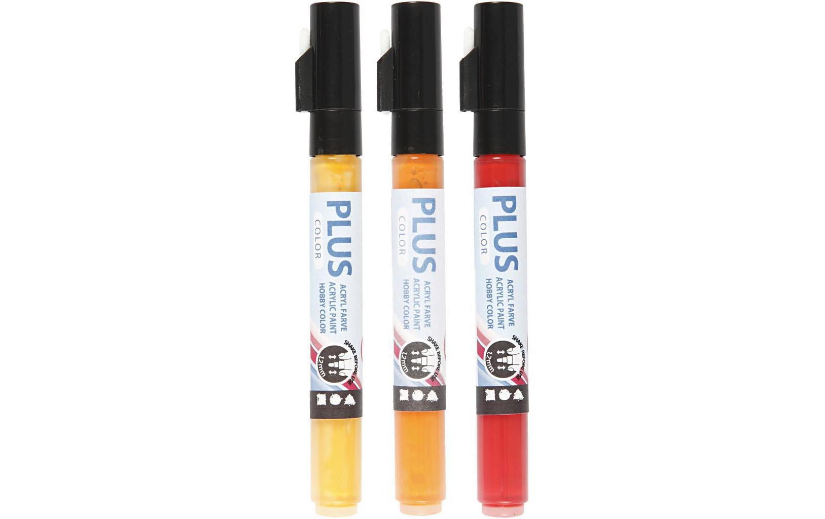 Creativ Company Acrylmarker 3er Set. Strichstärke 1-2 mm
